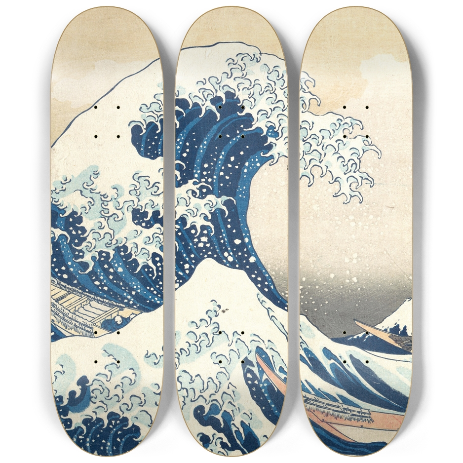 【美品特価】Dread Triptych  初版　fab Limited edition triptych skateboard set featuring Hokusai's